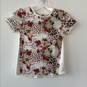 Stefania Pinyagina Floral Silk Blouse #C0053